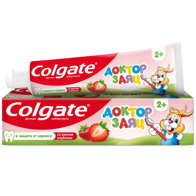 Colgate зубная паста детская доктор заяц клубника 50 мл Уценка