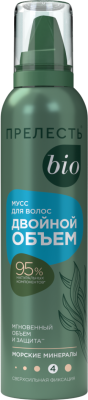 Прелесть Био мусс для волос морские минералы сверхсильная фиксация 160 мл