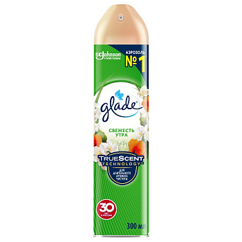 Glade освежитель воздуха аэрозоль свежесть утра 300 мл