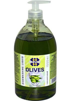 Meule концентрированное средство для мытья обычной и детской посуды овощей и фруктов олива 1л