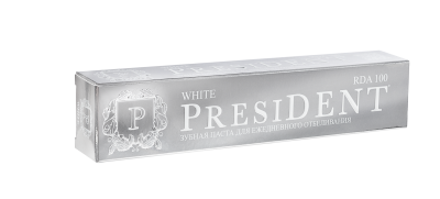 President уайт зубная паста отбеливающая 75 мл