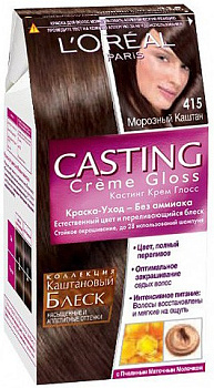 Краска для волос L'OREAL Casting Creme Gloss 415 Морозный каштан