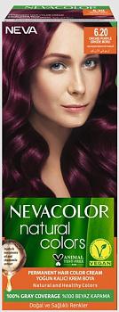 Nevacolor Natural Colors стойкая крем краска для волос 6.20 ORCHID PURPLE орхидея фиолетовый Уценка