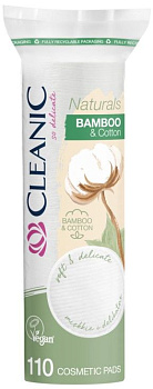Cleanic Naturals Bamboo&Cotton ватные диски гигиенические 110 шт