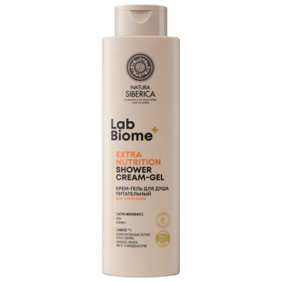 Lab крем гель для душа питательный для сухой кожи 500 мл