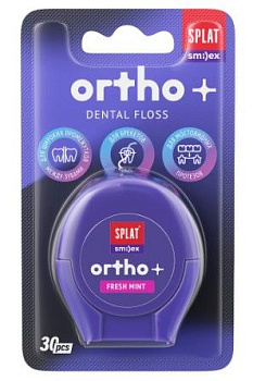 SPLAT SMILEX ORTHO DentalFloss мята зубная нить 30 шт