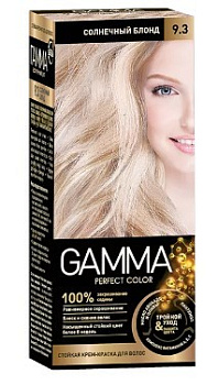Gamma Perfect Color стойкая крем-краска тон 9.3 Солнечный блонд