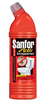 Sanfor Active средство для чистки и дезинфекции унитаза Антиржавчина 750мл