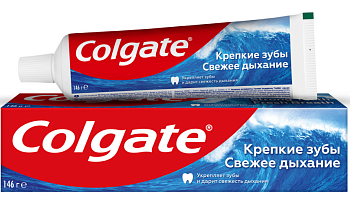 COLGATE зубная паста свежее дыхание крепкие зубы 100мл