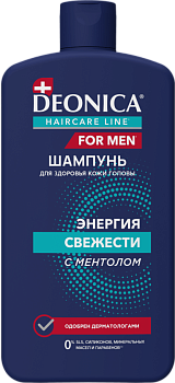 Deonica for men шампунь для волос энергия свежести 750 мл