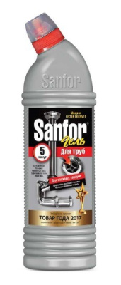 Sanfor средство для очистки канализационных труб 1л
