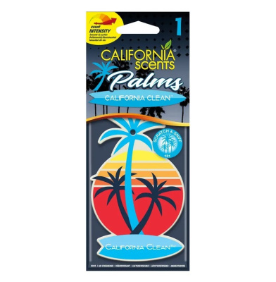California Scents картон подвесной - пальмы Чистота по-калифорнийски