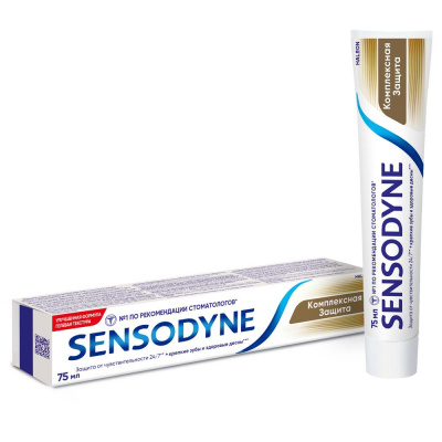 Sensodyne зубная паста комплексная защита освежающий мятный вкус 75 мл Уценка