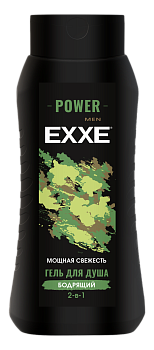 Exxe men гель для душа 2 в1 бодрящий power 400 мл