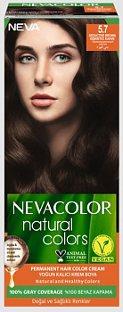 Nevacolor Natural Colors стойкая крем краска для волос 5.7 SEDUCTIVE BROWN провокационный шатен