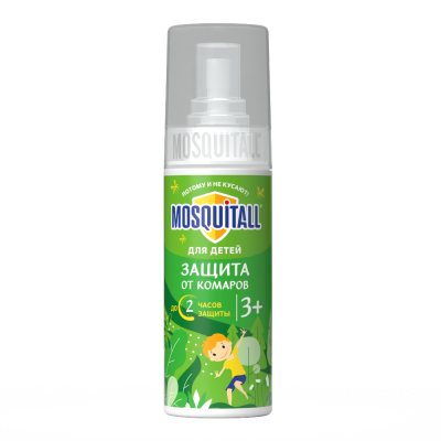 Mosquitall cпрей нежная защита для детей от комаров 100 мл