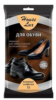 House Lux №15 влажные салфетки для обуви