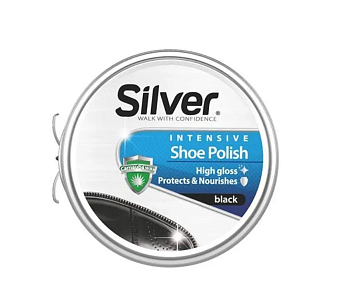 Silver крем для обуви классик черный банка 40/50мл