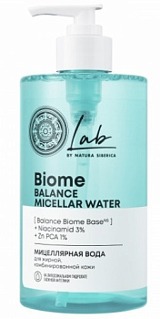NS lab biome balance мицеллярная вода для жирной  комбинированной кожи 450 мл