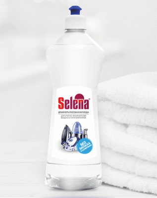Selena вода для утюгов деминерализованная без запаха 1л