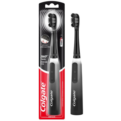 Colgate электрическая зубная щетка электрическая 360 древесный уголь мягкая Уценка