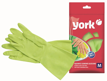 York перчатки резиновые Алоэ M
