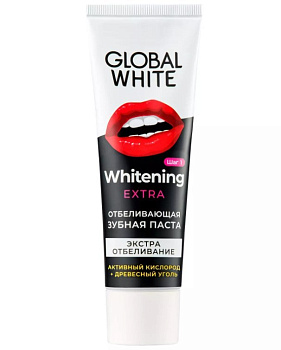 Global White зубная паста отбеливающая Активный кислород 30мл