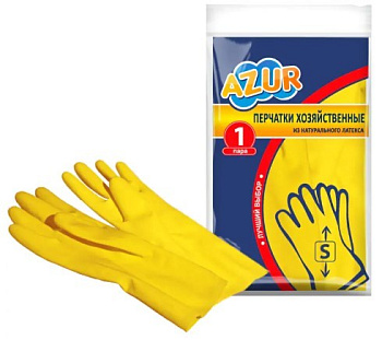 Azur перчатки резиновые размер S