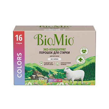 BioMio bio universal универсальный стиральный порошок color whites 500 г
