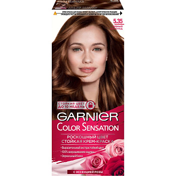 Garnier Color Sensation стойкая крем краска для волос оттенок 5.35 пряный шоколад