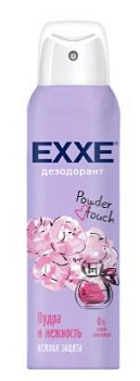 EXXE женский дезодорант пудра и нежность powder touch 150 мл спрей