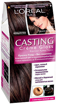 Краска для волос L'OREAL Casting Creme Gloss 600 Тёмно русый