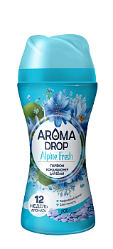 Aroma Drop парфюм кондиционер в гранулах для изделий из тканей fresh альпийская свежесть 200 г