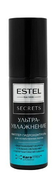 Estel secrets ультраувлажнение филлер гидроконтроль для ослабленных волос 100 мл