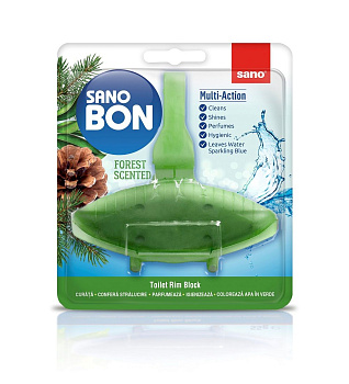 SANO sanobon гигиеническое средство для мытья унитаза зелёный лес подвесной блок 55 гр