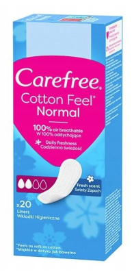 Carefree салфетки ароматом свежести 20 шт стикер