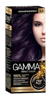 Gamma Perfect Color стойкая крем-краска тон 4.6 Cпелый баклажан