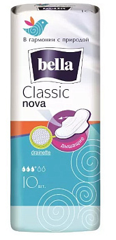 Bella прокладки classic nova 10шт НДС 20%