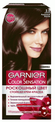 Краска для волос GARNIER Color Sensational № 3.0 Роскошный каштановый