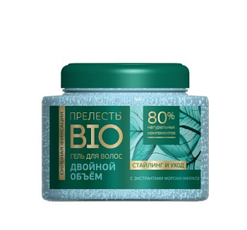 Прелесть-Био гель для укладки волос с экстрактом Морские минералы Сильная фиксация 250мл