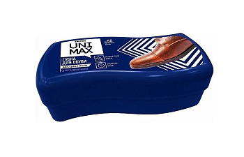 Unimax Губка волна для обуви из гладкой кожи бесцветная