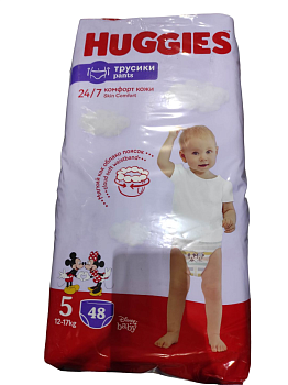 Huggies Unisex подгузники трусики 12-17 кг 5 размер 48 шт