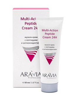 Aravia Professional Мульти-крем с пептидами и антиоксидантным комплексом для лица Multi-Action Peptide Cream 50 мл