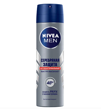 NIVEA део спрей мужской серебряная защита 150 мл