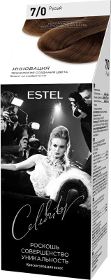 Краска-уход для волос ESTEL CELEBRITY 7/0 русый