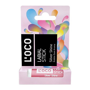 L’oco бальзам для губ labial stick серебристый блеск 4,4 гр