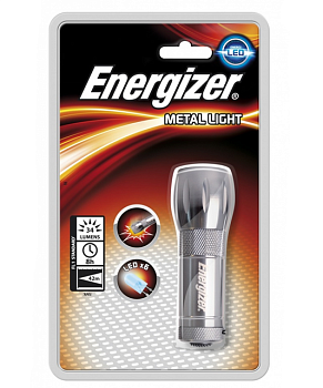 Energizer фонарь Low cost Metal Light 3AAA без батарей
