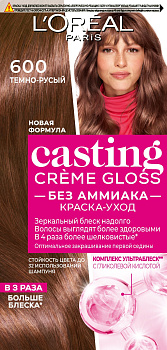 L'Oreal Paris Casting Creme Gloss краска уход для волос 600 темно русый