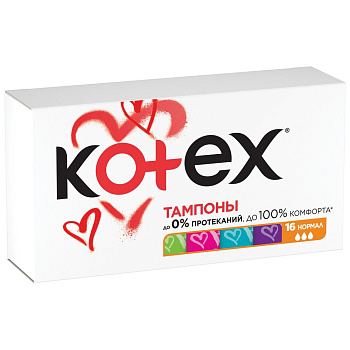 Kotex тампоны нормал 16 шт