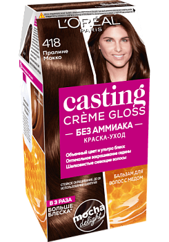 L`oreal Casting Creme Gloss краска для волос 418 Пралине мокко